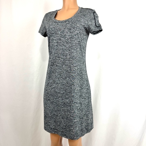 Merrell Dresses & Skirts - MERRELL Womens Sz M Grey Scoop Neck Short Sleeve Dress Activewear Casual Stretch